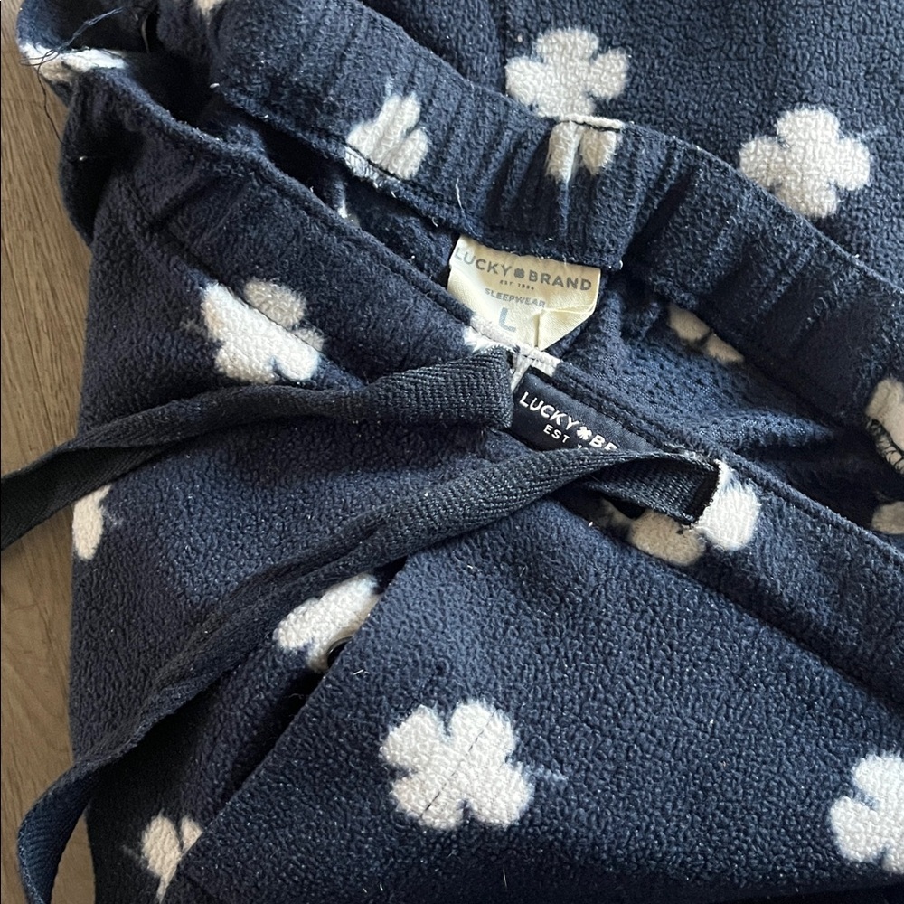 Lucky Brand Navy Blue Floral Joggers - Picture 2 of 2